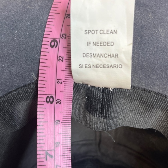 Dusty Blue Wide Brim BohoHat with Braided Band - Picture 10 of 12